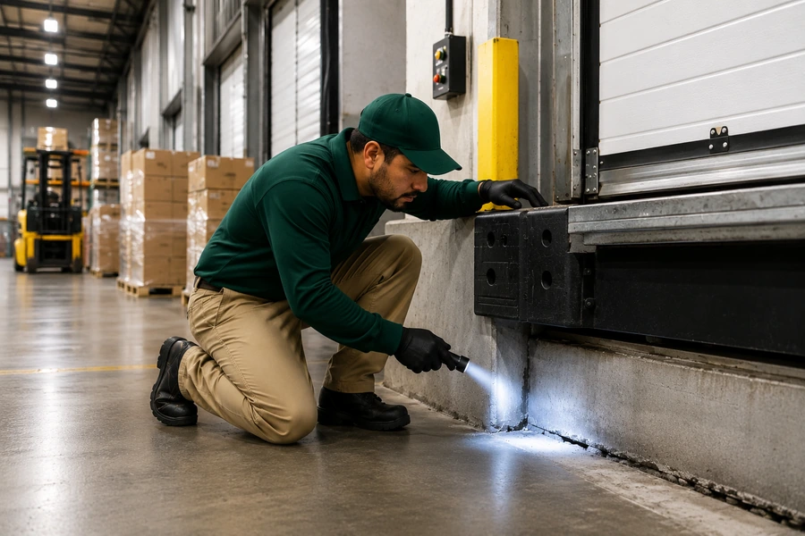Warehouse pest control search for loading dock storage racks break rooms and utility openings